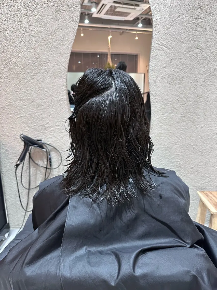 ミディアム 縮毛矯正 トリートメント Shiro RENのヘアスタイル