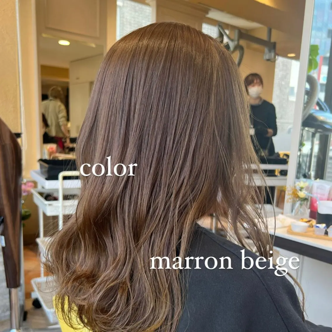 ロング カラー カット ヘアカラー 平山 美緒のヘアスタイル