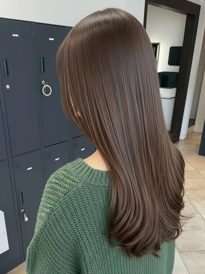 ロング 𝗠𝗜𝗞𝗨︎ ︎✦︎.ワンカラーのヘアスタイル