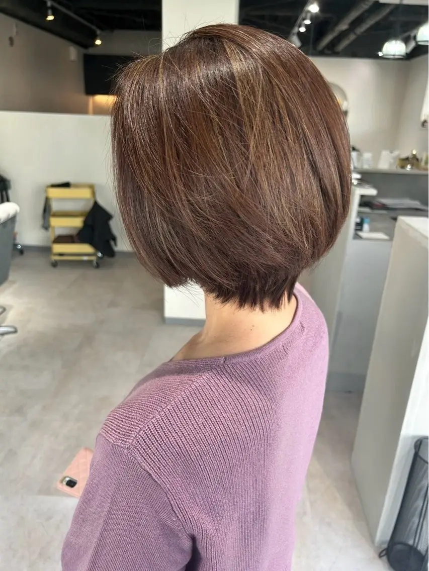 ショート カラー 脱白髪染め❕白髪 ぼかし特化🌟ヨコタのヘアスタイル