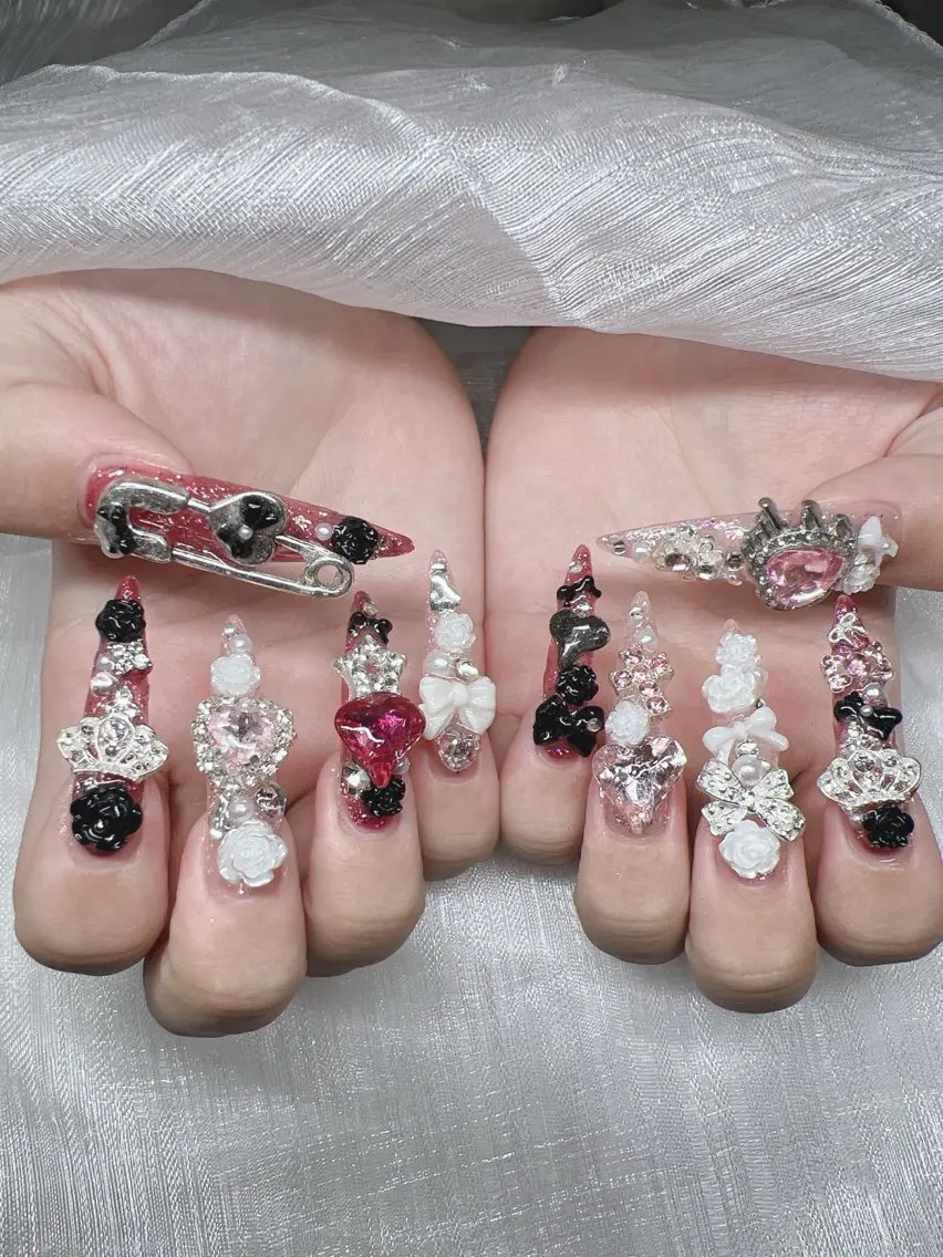 ネイル 長さ出し グラデーション キラキラネイル マグネットネイル ニュアンスネイル Lee Nails チップ長さだし専門店のネイルデザイン