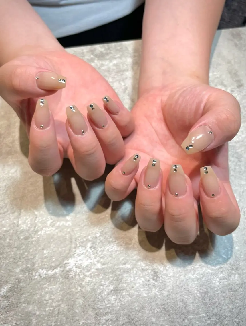 ネイル ストーンネイル ハンドネイル nail moanaのネイルデザイン