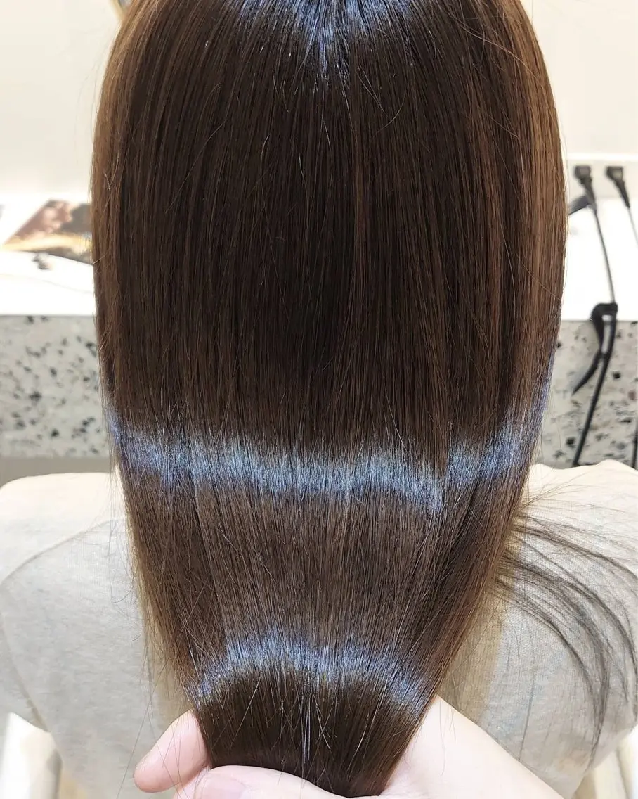セミロング 髪質改善&ツヤカラー YOSHIDAのヘアスタイル