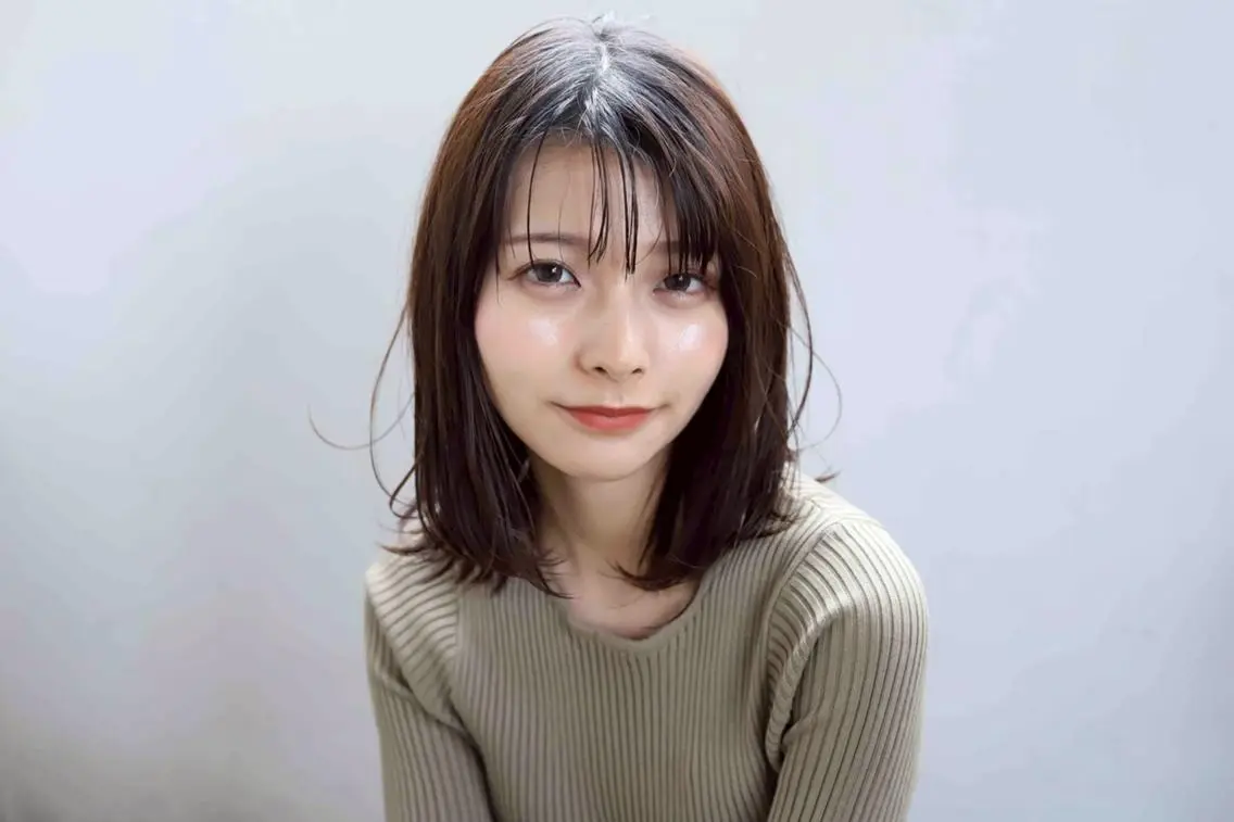 前髪カット&髪質改善カラーの写真