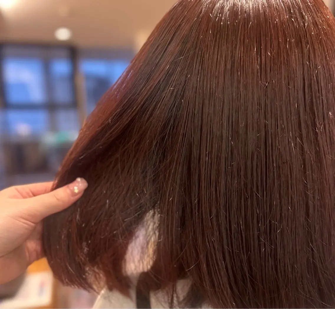 カラー ブラウンカラー ピンクカラー 武藤 わかなのヘアスタイル