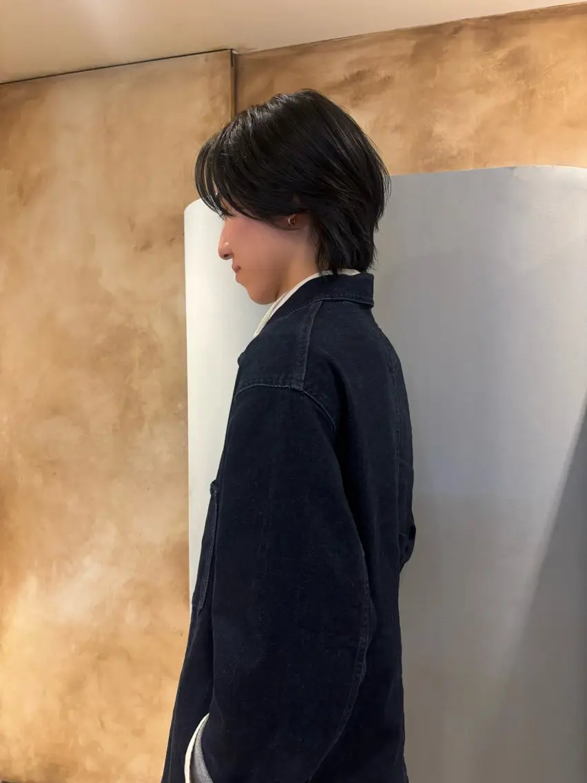 カラー メンズ 透明感カラー グレージュ オリーブグレージュ オリーブグレー ヘアカラー lot れののヘアスタイル
