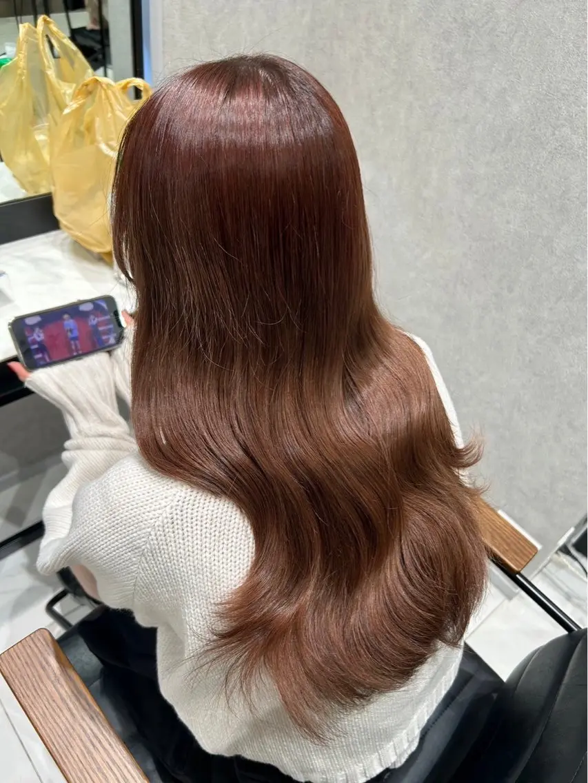 ロング カラー カット ヘアカラー 透明感カラー×顔周り mizuki🫧のヘアスタイル