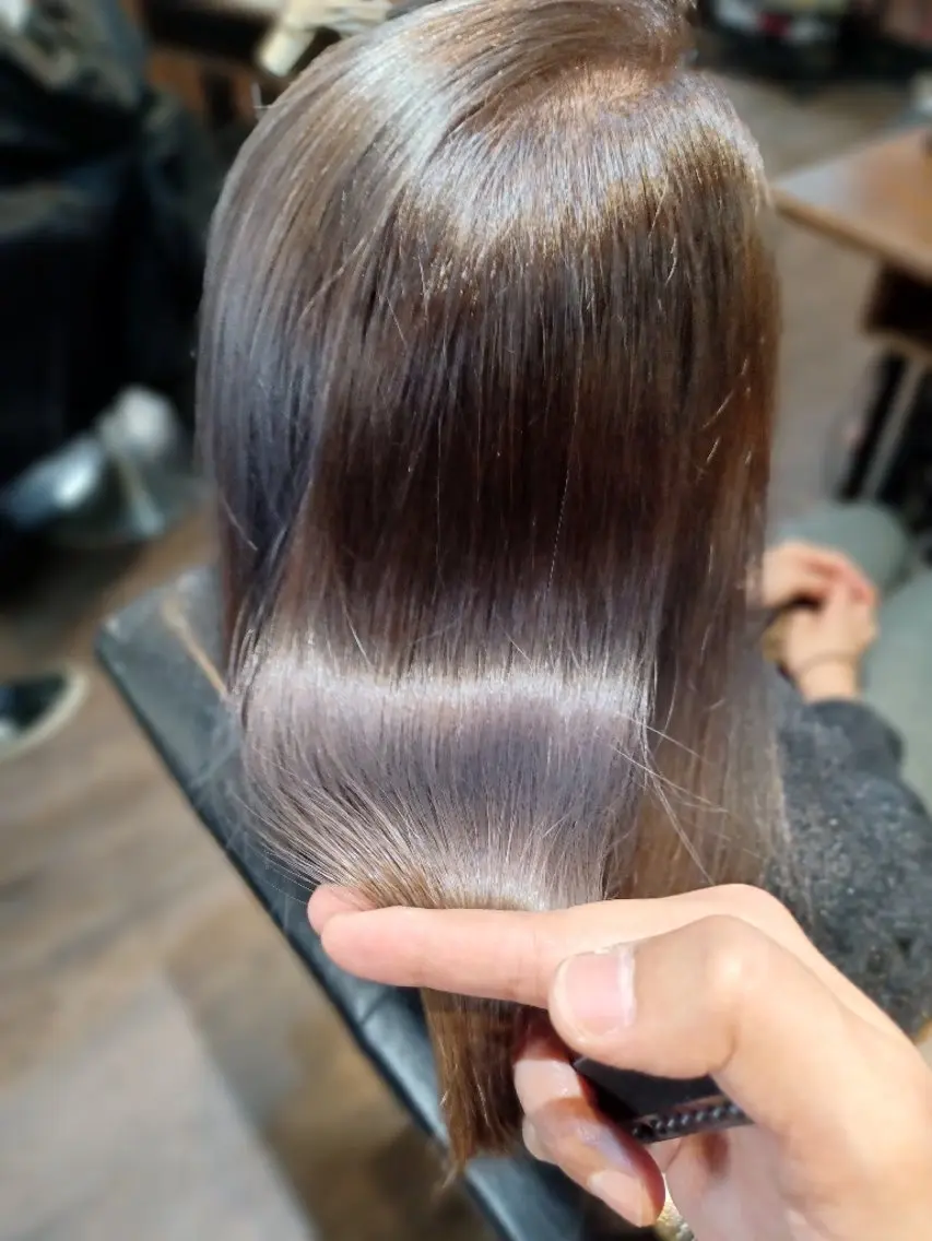 セミロング 髪質改善 トリートメント ✂️✂️徳　田✂️ ✂️のヘアスタイル