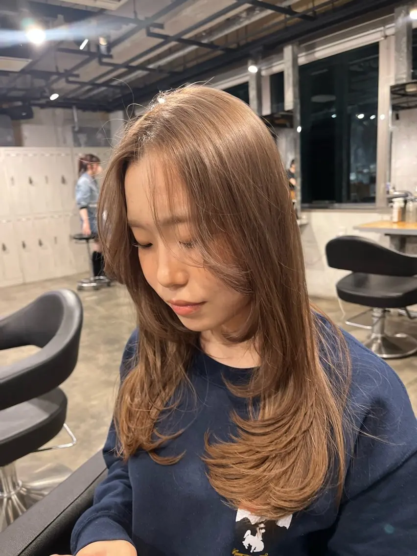 ロング レイヤーカット 似合わせhair🌷 momoのヘアスタイル