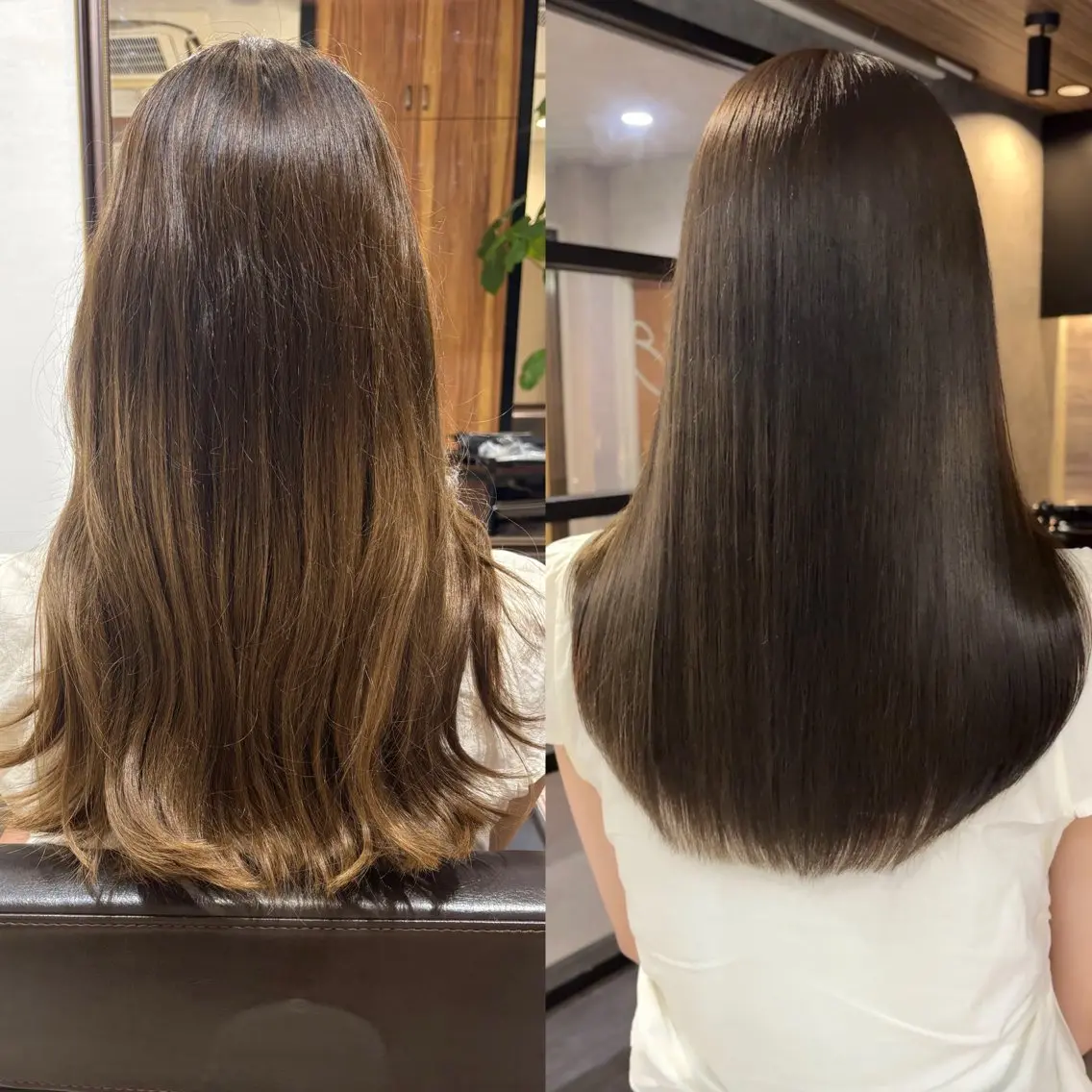 ロング カット ヘアカラー トリートメント 縮毛矯正/髪質改善/ 艶髪/レイヤーカットのヘアスタイル
