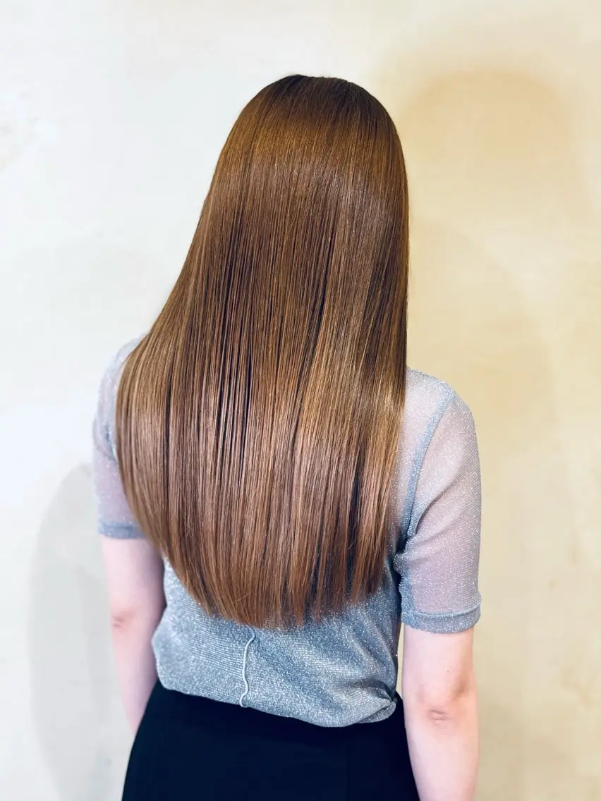 ロング カット ヘアカラー トリートメント 似合わせ/たにざわ しんごう≫南草津のヘアスタイル