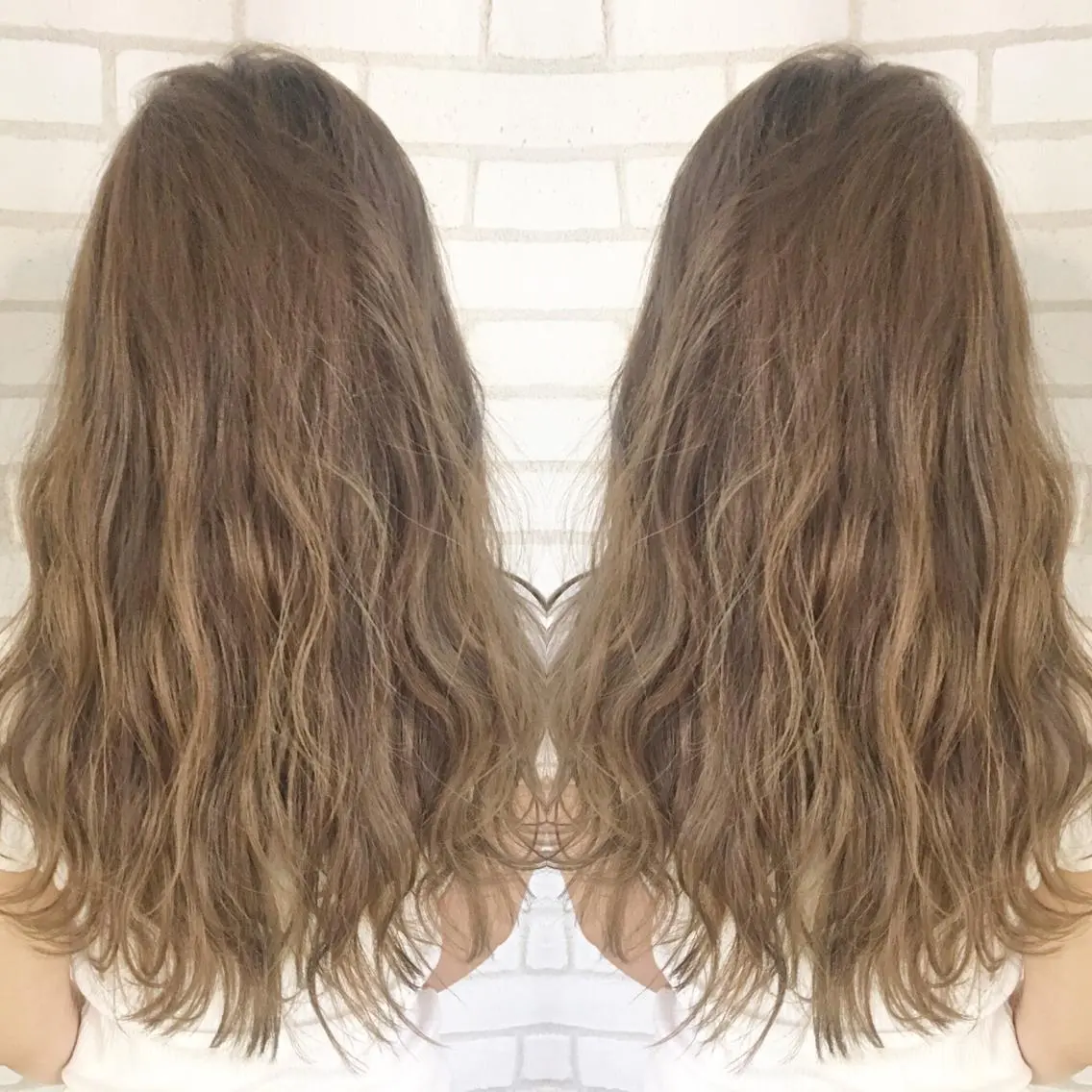 セミロング カラー ベージュカラー ブロンド ブロンドベージュ カット ヘアカラー トリートメント 佐藤 高徳のヘアスタイル