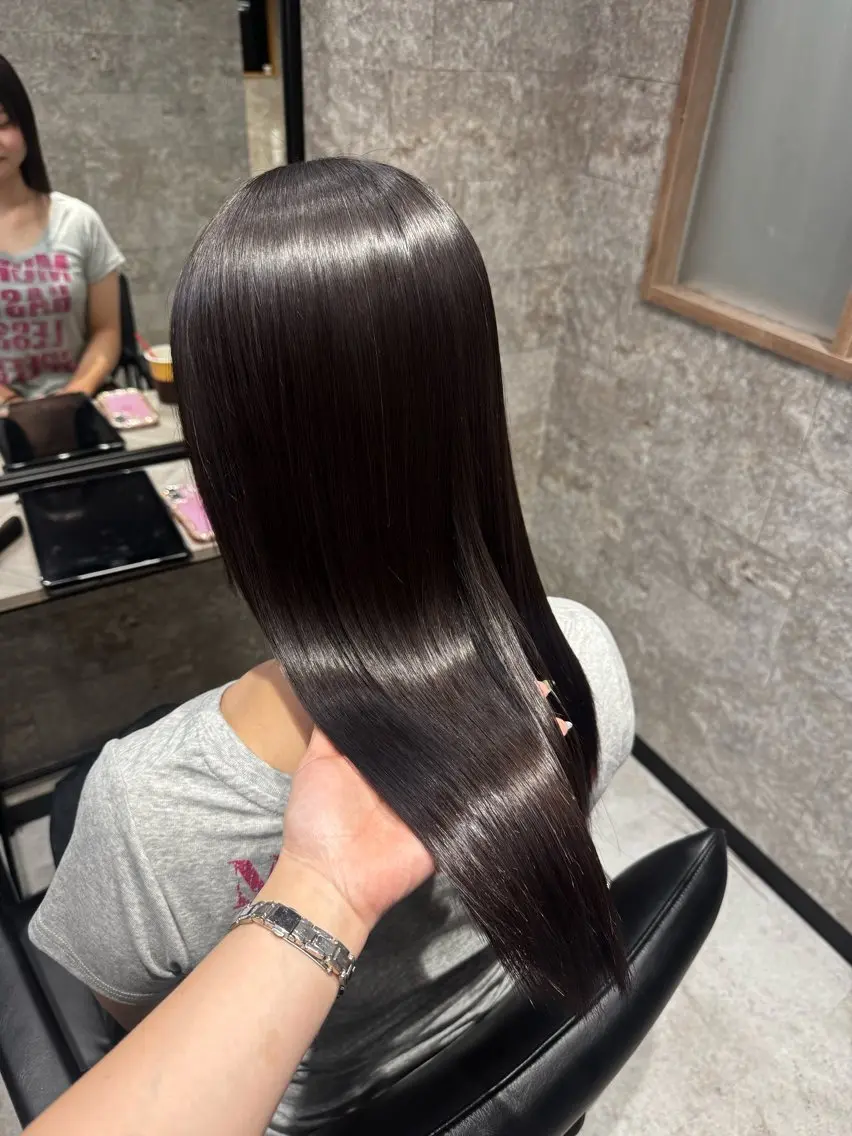ロング カット 縮毛矯正 トリートメント MIKU /名古屋/髪質改善のヘアスタイル