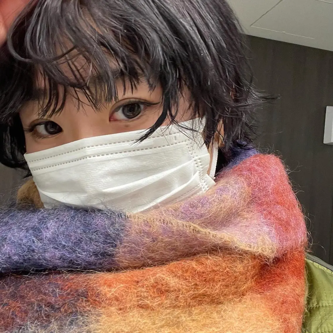 ミディアム カラー 顔周りカット レイヤーカット 愛結 暖色カラー🎀🩰のヘアスタイル