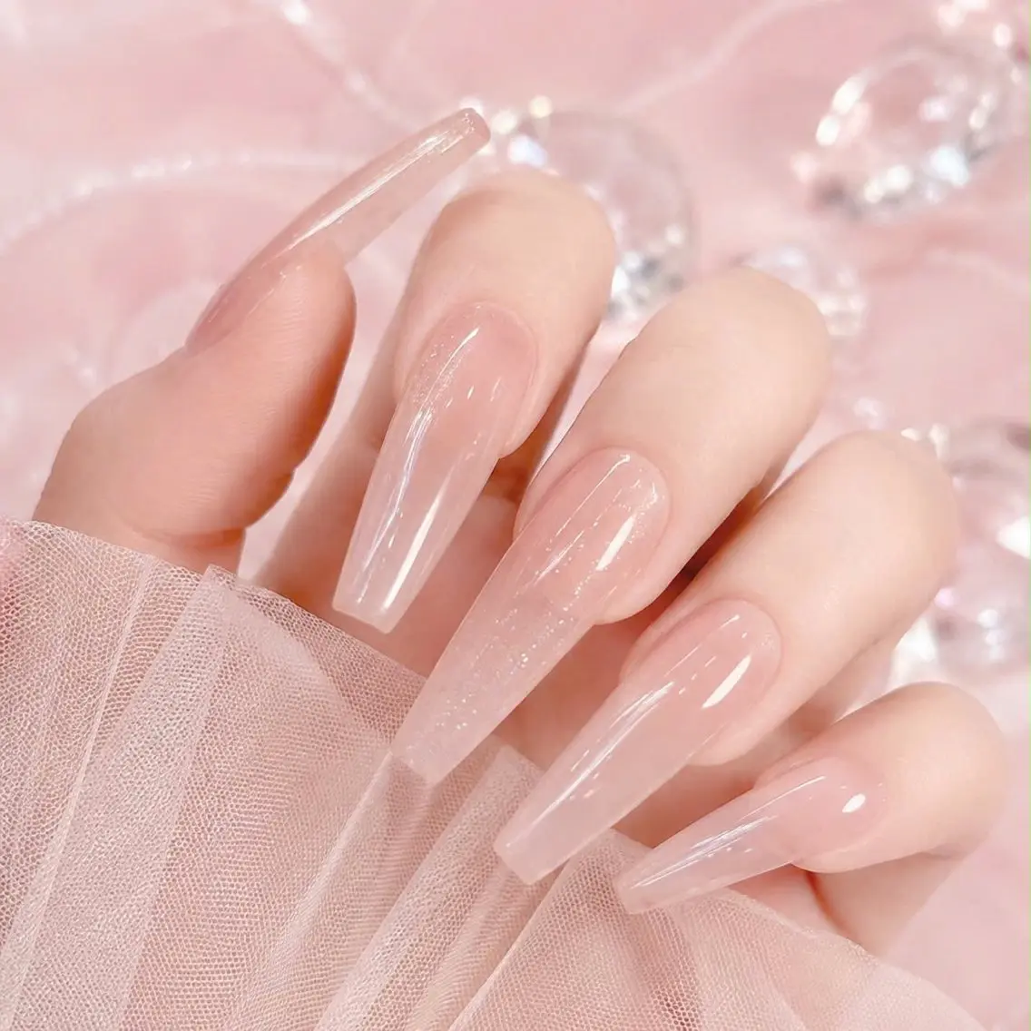 ネイル チークネイル ドット フレンチネイル グラデーション 韓国ネイル ハンドネイル ハンドケア Aria Nail Beautyのネイルデザイン