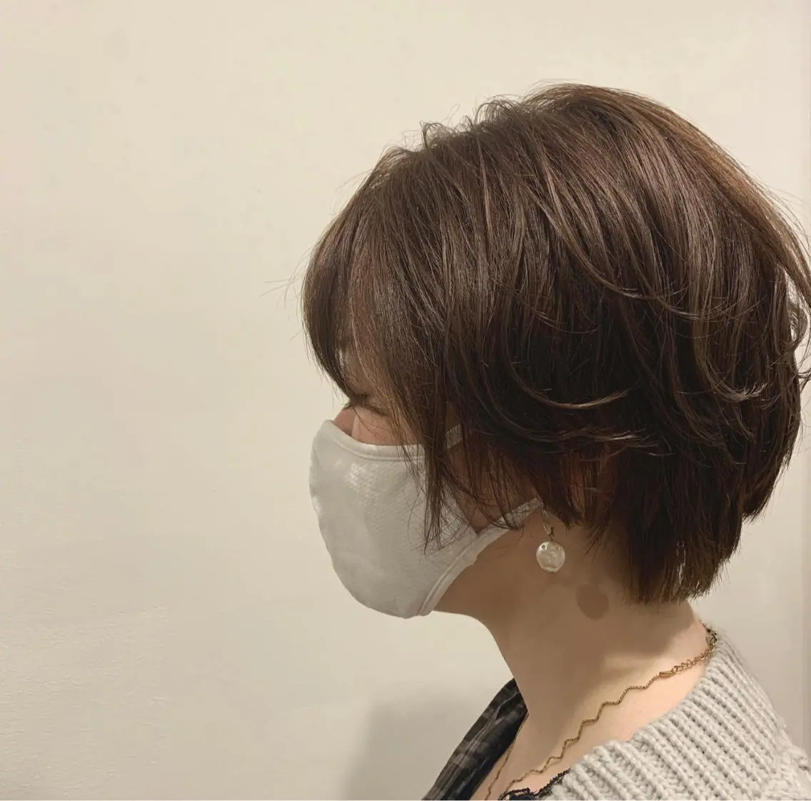 ショート カラー ベージュカラー mizuho .のヘアスタイル