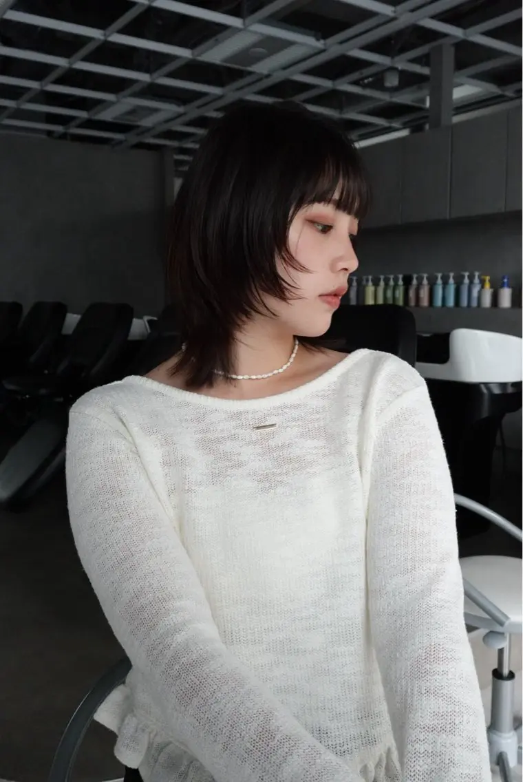 ショート カラー ヘアアレンジ カット ヘアカラー トリートメント ボブ/透明感ベージュ 🫧クルミ🌟のヘアスタイル
