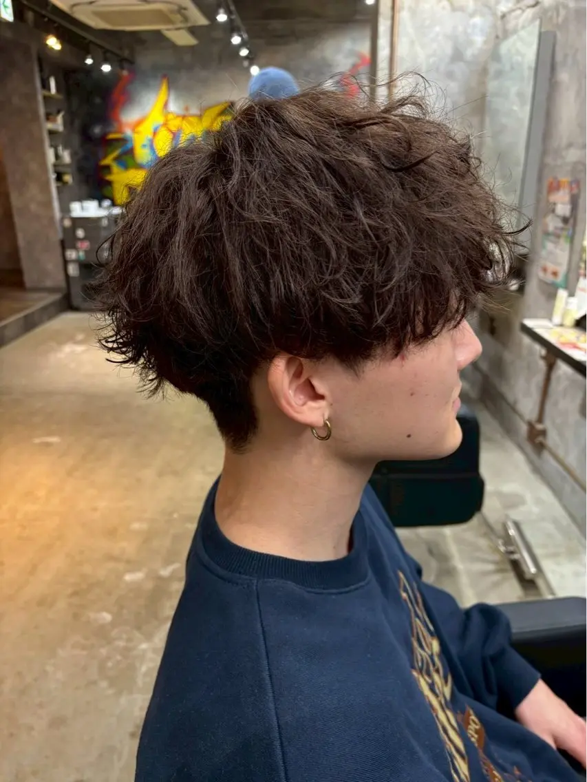 シャドウパーマ＋カットの写真