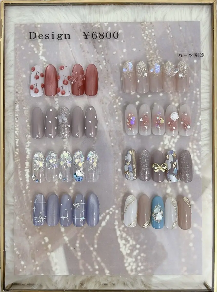 ネイル フットネイル ジェルネイル 韓国ネイル 春ネイル ハンドネイル nail salon Lauleaのネイルデザイン