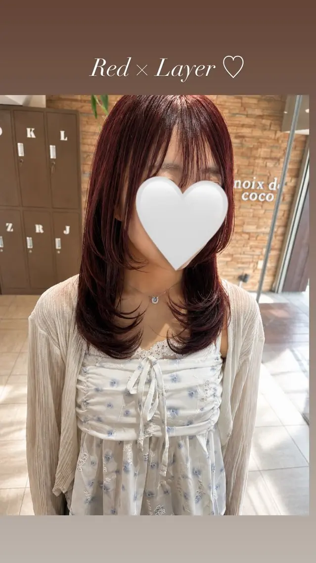 セミロング レイヤーカット 30代女子女子向け♡ 井手麻梨栄のヘアスタイル
