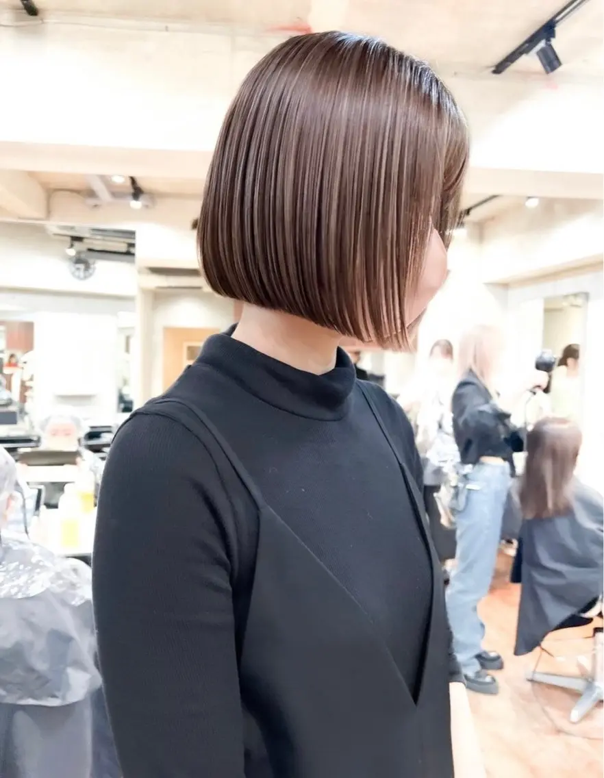 ミディアム カラー カット ヘアカラー ハイライトNo.1☆ ゆうのヘアスタイル