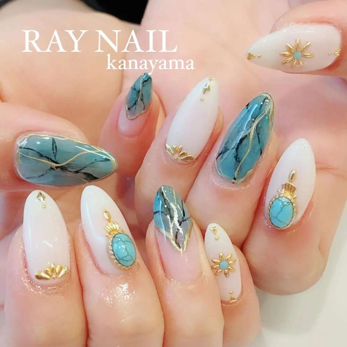 ネイル 大理石ネイル(マーブル) Arowa (アロワ)のネイルデザイン