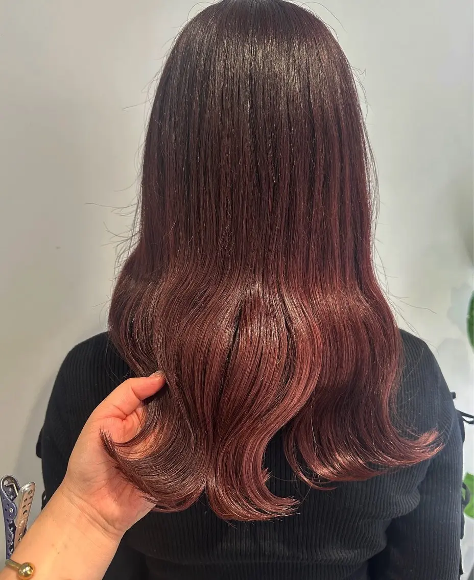 セミロング カラー カット ヘアカラー 唐澤 千尋のヘアスタイル