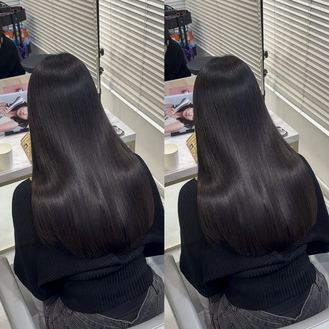ロング カット ヘアカラー 縮毛矯正 トリートメント 今話題の艶髪矯正 美艶カラー/FUKAのヘアスタイル