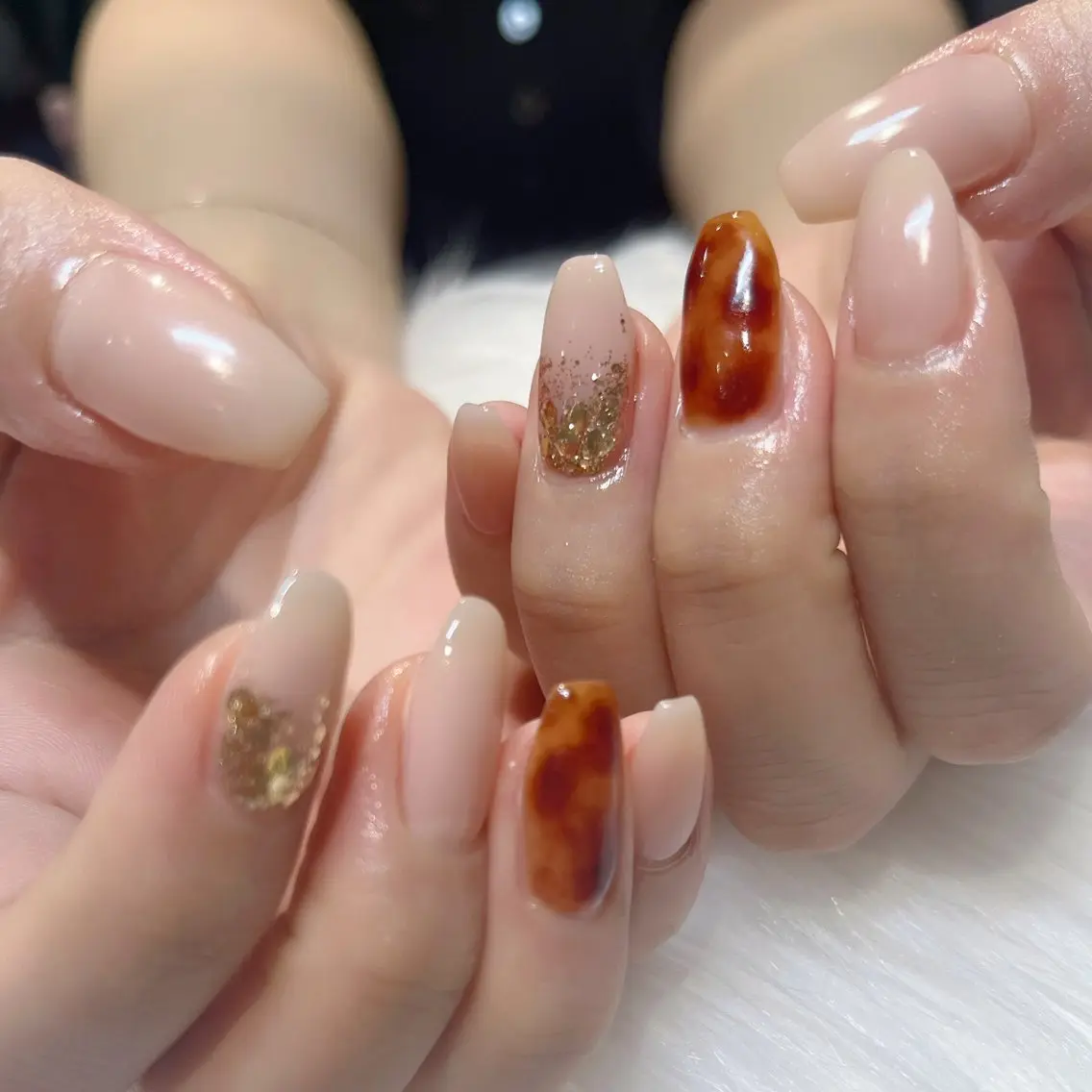ネイル アートネイル ガーリー 韓国ネイル 持ち込み ワンホンネイル KOKONA 🎀のネイルデザイン
