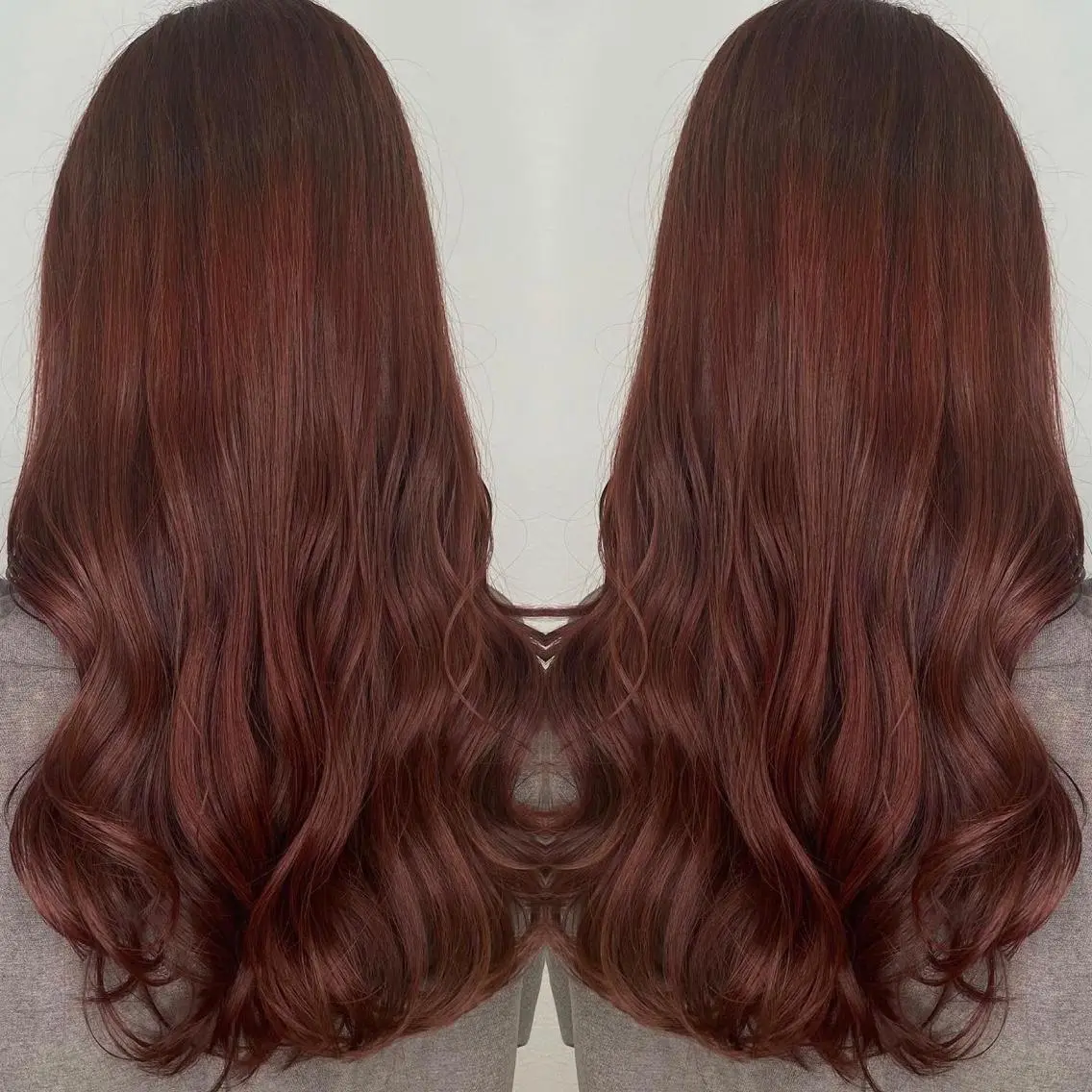 ロング カラー アッシュ ブラウンカラー カシス 透明感カラー グラデーションカラー カット ヘアカラー トリートメント 河合秀明/ショート /ボブ/レイヤーのヘアスタイル