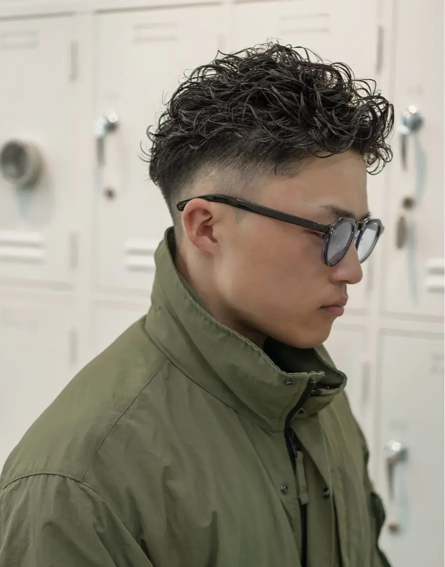 ショート カラー パーマ メンズ キッズ メンズパーマ スパイラルパーマ 栄💗スパイキー⚡️ |パーマ|haruのヘアスタイル