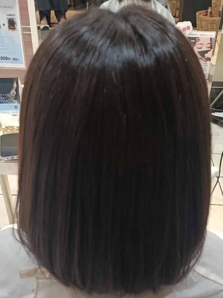 ミディアム ヘアカラー 透明感カラー×美眉 🎀みゆう🎀のヘアスタイル