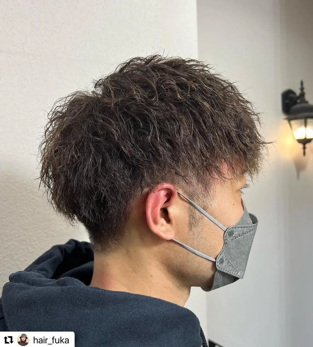 ミディアム カラー メンズ ミディアムパーマ メンズパーマ メンズツイストパーマ ツイストパーマ 🩷Eny terrace🩷のヘアスタイル