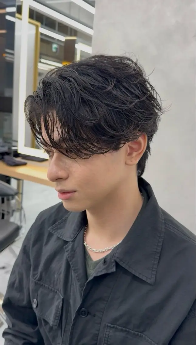 似合わせメンズカット+ツイストスパイラルの写真