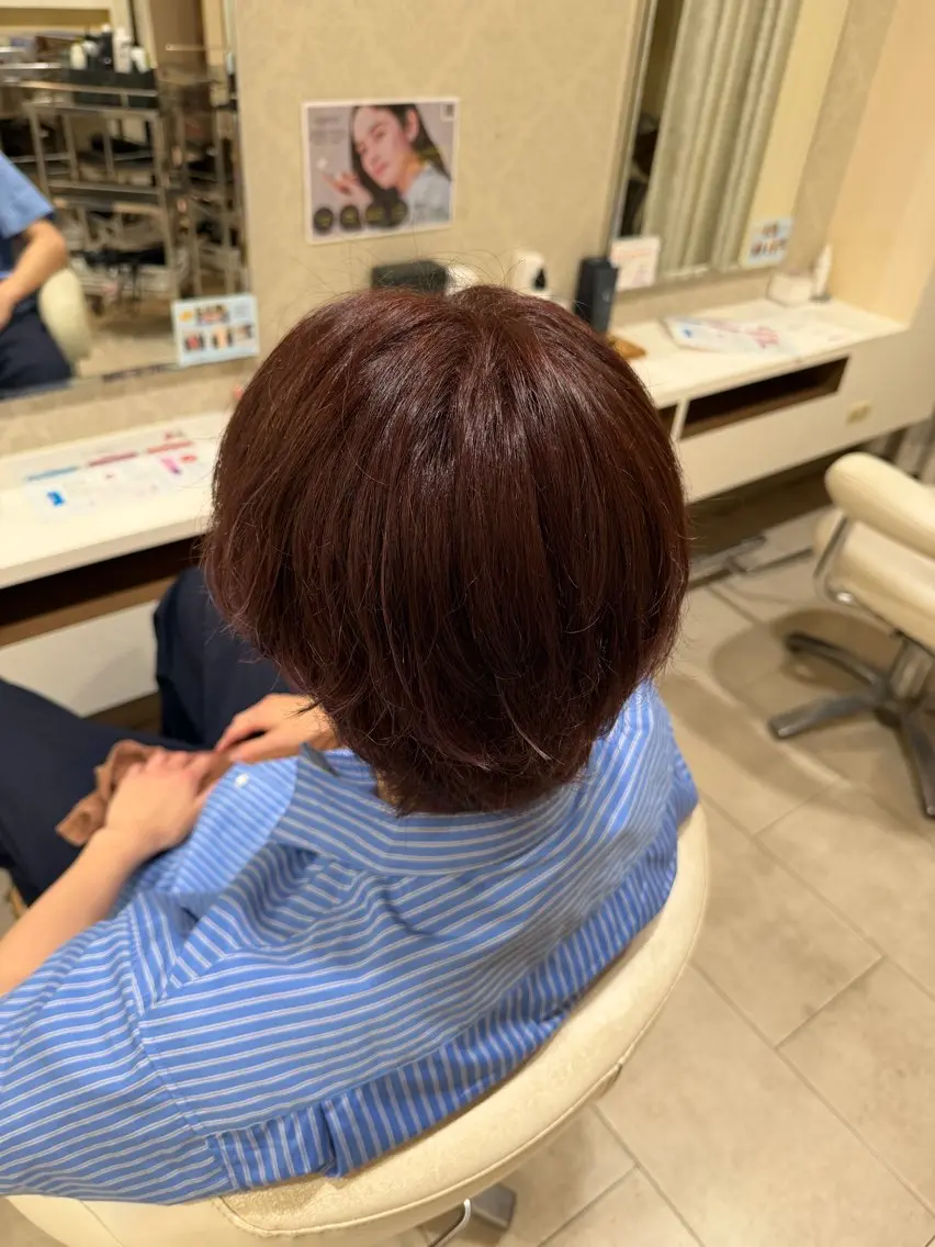 ショート カラー メンズ ヘアカラー 岡部 葵のヘアスタイル