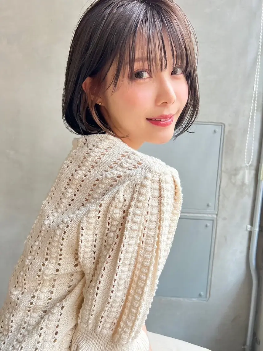 ミディアム カラー ヘアアレンジ 【毛流れヘア】 人気No.1/ユウキのヘアスタイル