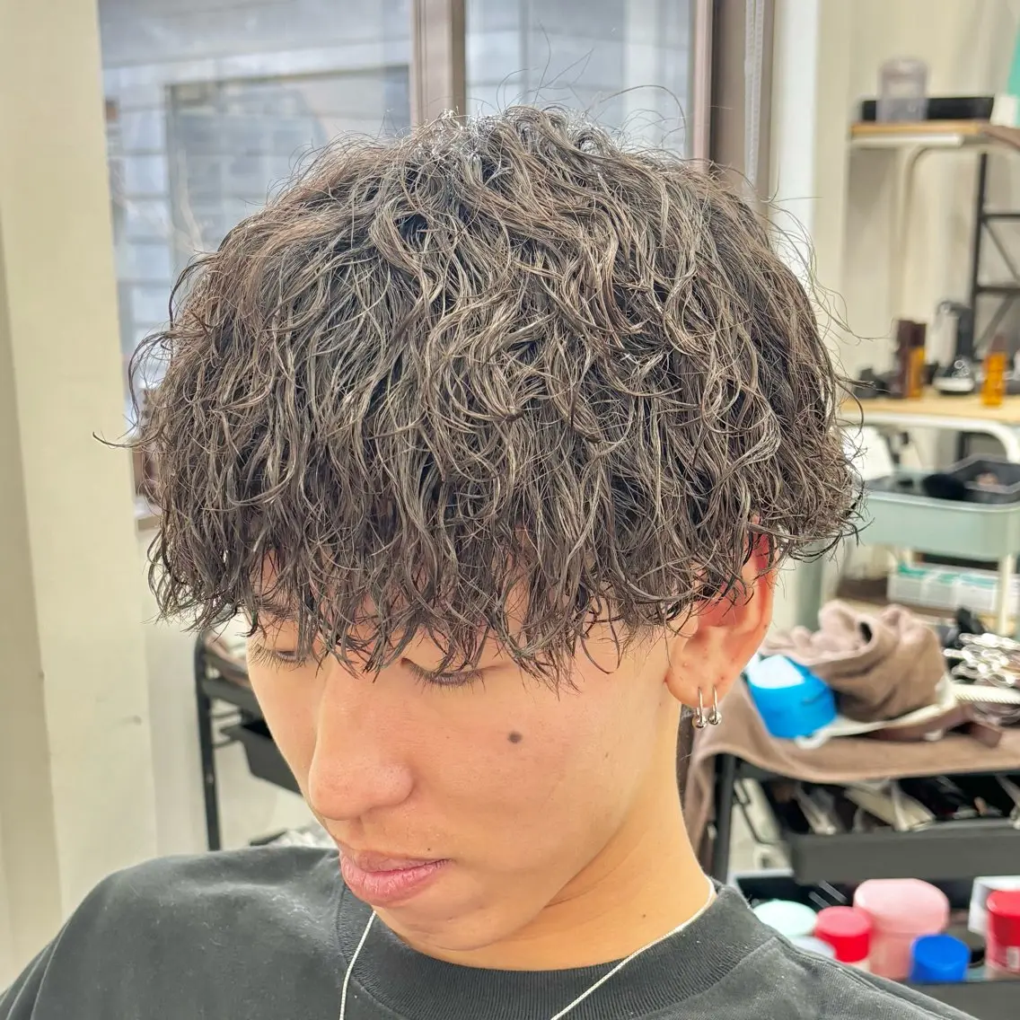 パーマ メンズ メンズパーマ ツイストスパイラルパーマ スパイラルパーマ カット パーマ SOYON船橋店 西澤元気のヘアスタイル
