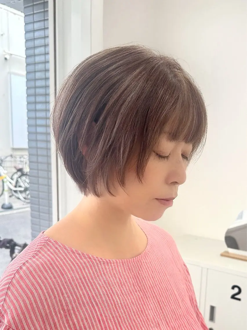 ショート カラー ハイライトカラー ハイライト ショートヘア ハイトーンショート 特化‬吉田義隆のヘアスタイル
