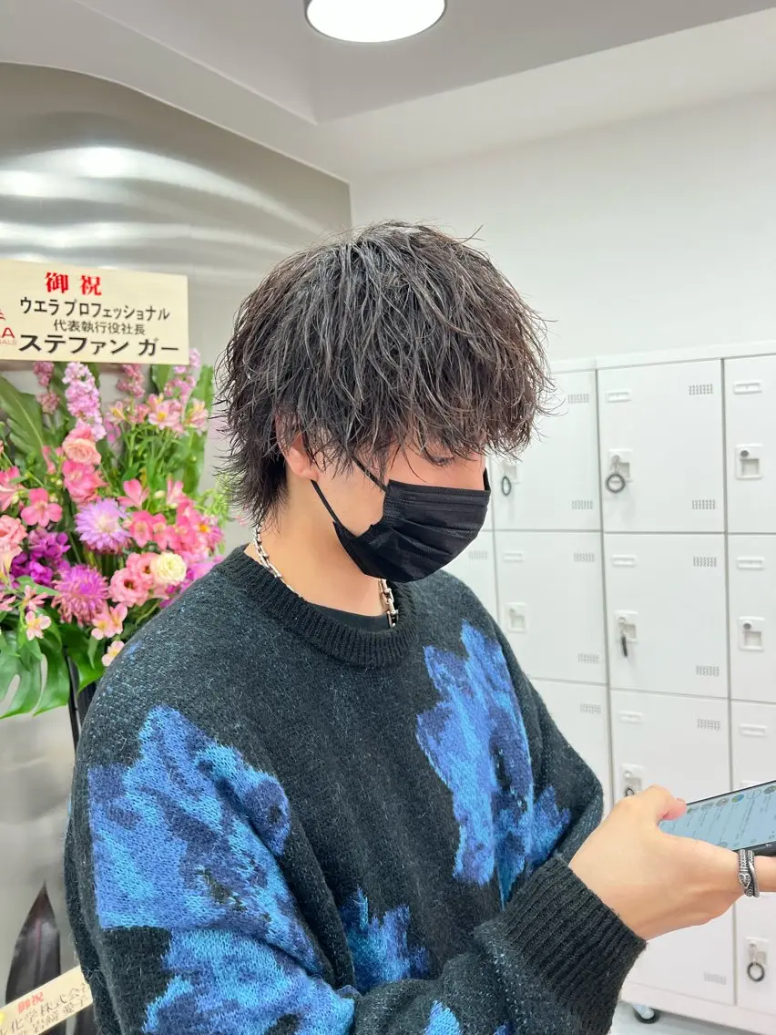 🖤メンズカット&パーマ🖤炭酸スパ、ヘッドスパ付き🫧🫧1人1人の骨格に合ったパーマ施術をさせて頂いてます✨の写真