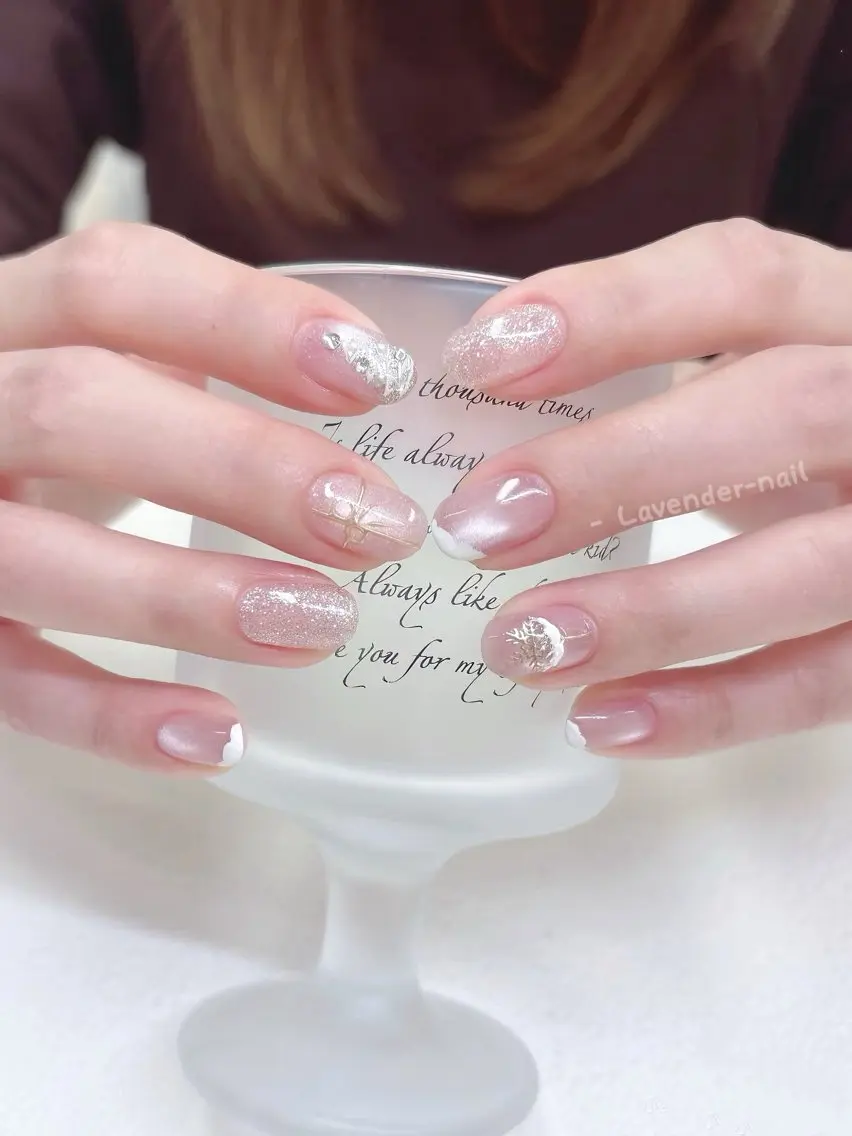 ネイル ハンドネイル Lavender nail·中島公園のネイルデザイン