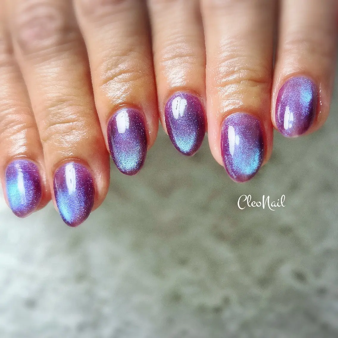 ネイル マグネットネイル マグネットワンカラー ワンカラーネイル Cleo Nailのネイルデザイン