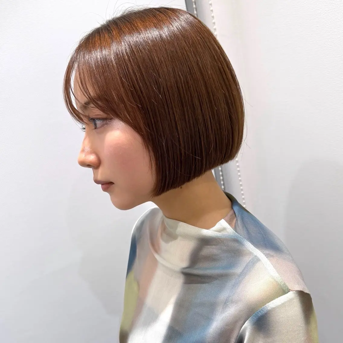 ショート カラー ボブ カット ヘアカラー トリートメント take/ショート& レイヤーカット/銀座のヘアスタイル