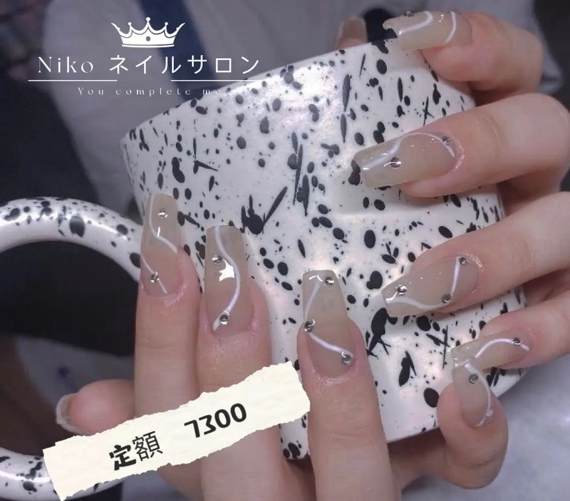 ネイル チークネイル 長さ出し フットネイル フレンチネイル ジェルネイル NIKO NAIL 柏のネイルデザイン