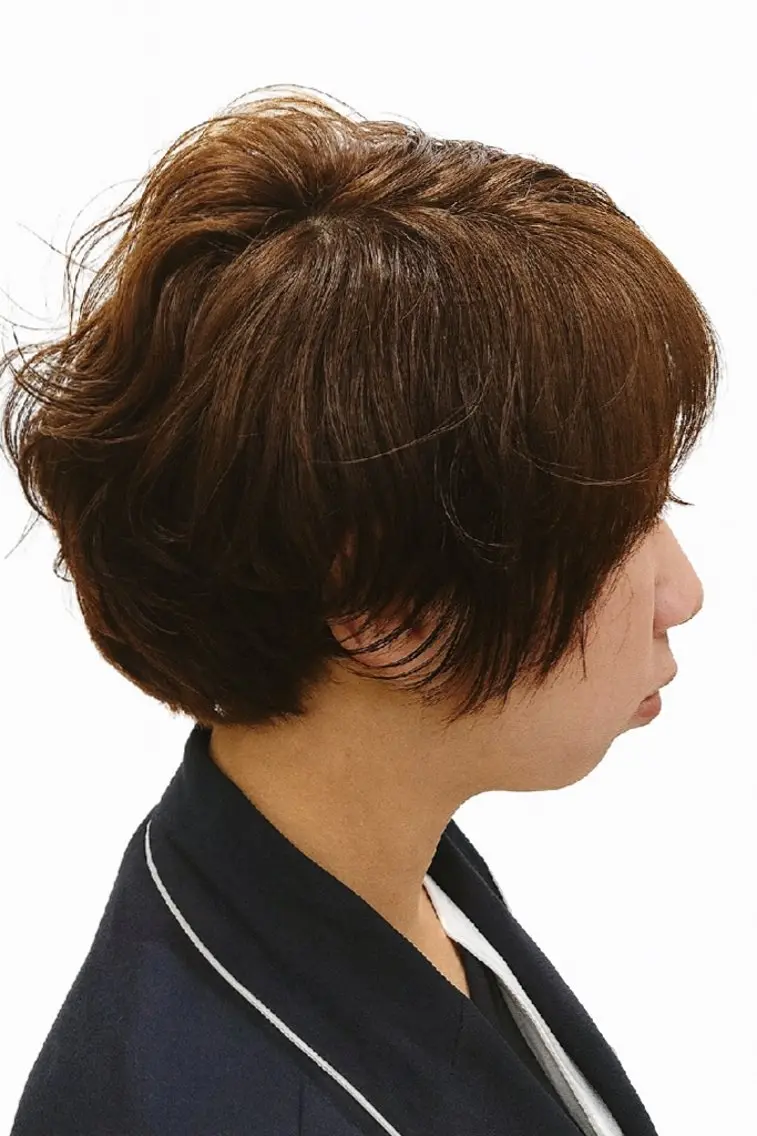 ショート パーマ カラー カット ヘアカラー トリートメント お手入れ簡単ヘア🫧 SAKUMA・西船橋のヘアスタイル