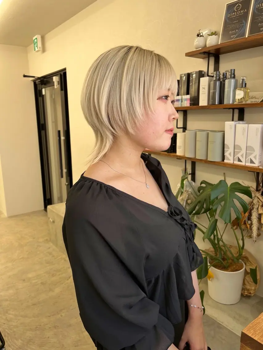 ショート ボブ レイヤーカット 似合わせカット ショートヘア ウルフカット カット 初めてのショート お任せください✂️のヘアスタイル