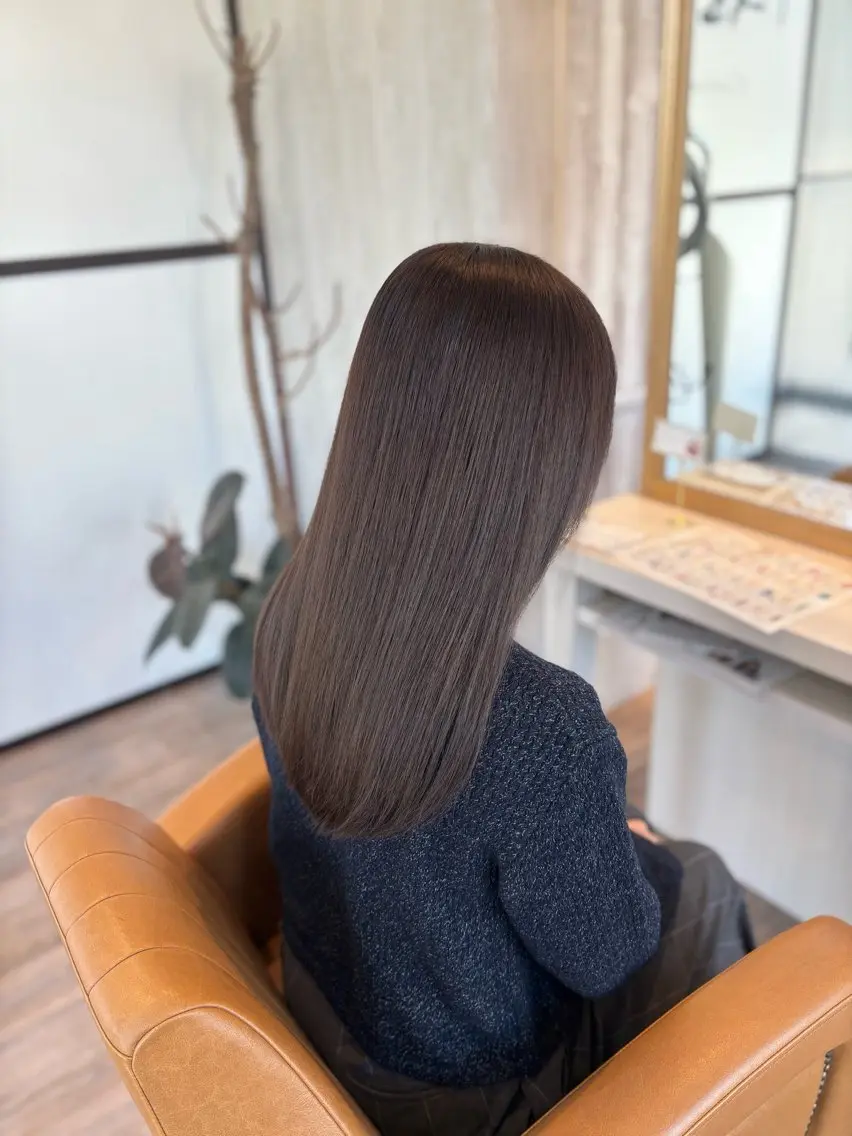 セミロング カラー ヘアカラー トリートメント yui🥀/ボブ /ブリーチなしカラーのヘアスタイル