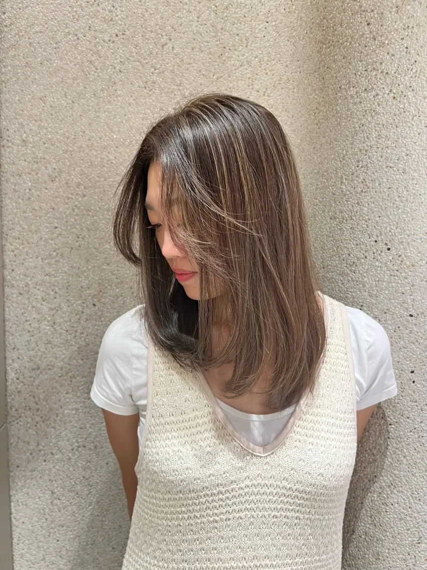ロング レイヤーカット M E I 🪷 似合わせヘルシーヘアのヘアスタイル