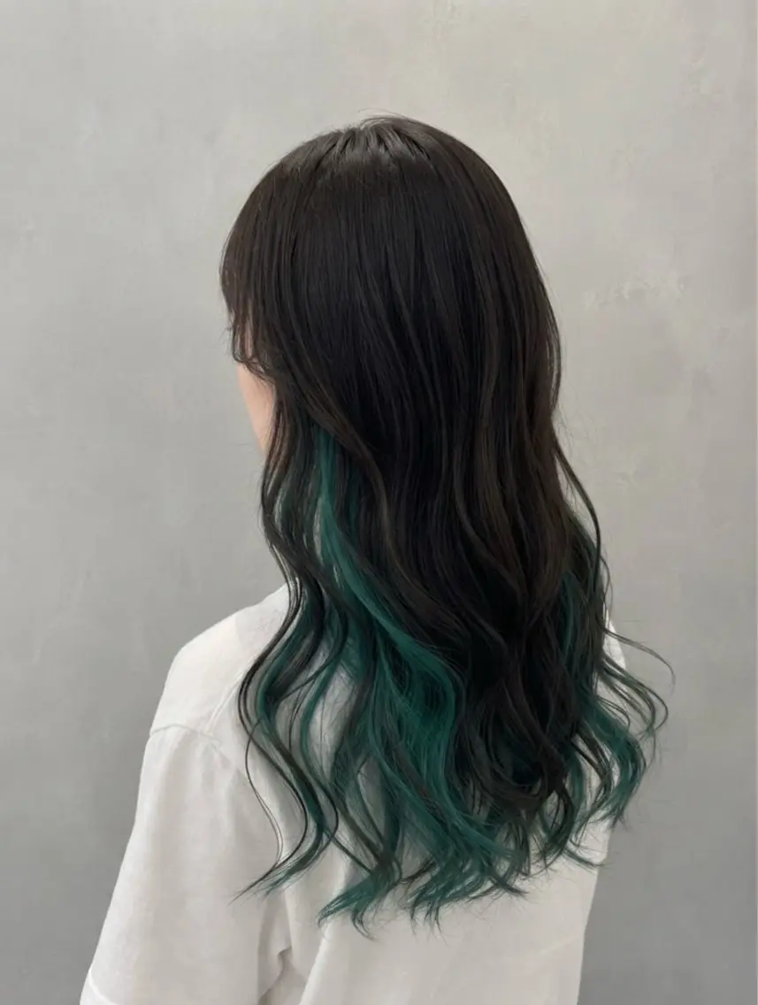 ロング カラー インナーカラー 韓国風ヘア ロング カット ヘアカラー トリートメント 【enil代表】 杉林和哉のヘアスタイル
