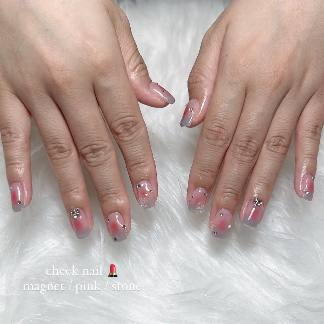 ネイル チークネイル マグネットネイル Uni. ___nailのネイルデザイン