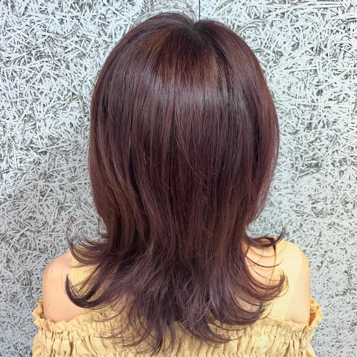 セミロング カラー イルミナカラー トリートメント レイヤースタイル⭐️ 村上のヘアスタイル